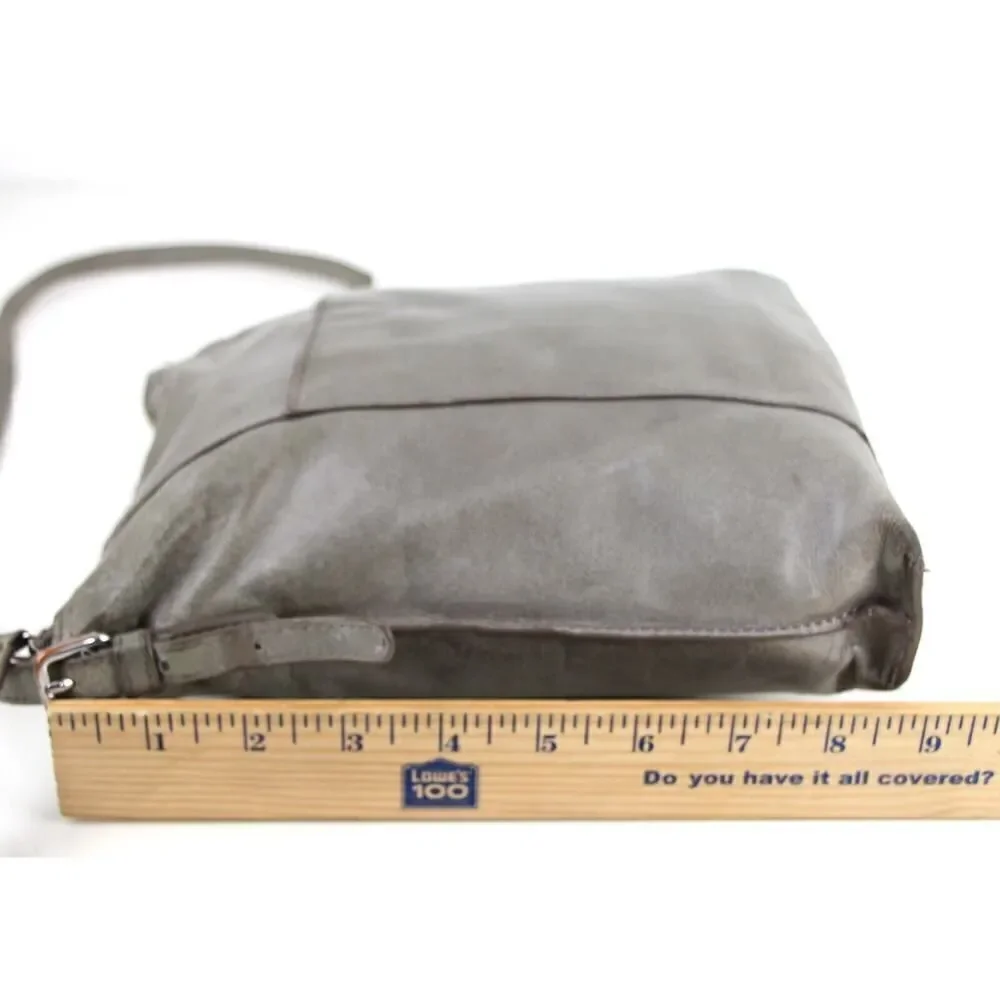 Hobo International CHALKY GREEN GRAY GENUINE LEATHER SHOULDER BAG HANDBAG PURSE